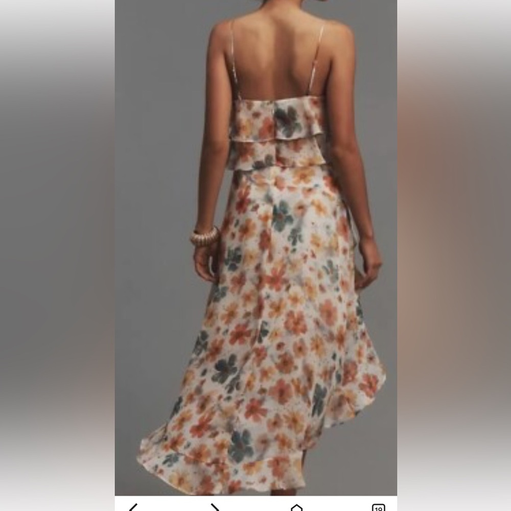NWT Anthropologie Floral Ruffle Dress - Picture 4 of 12